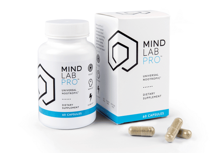 Mind Lab Pro box, bottle, and capsules