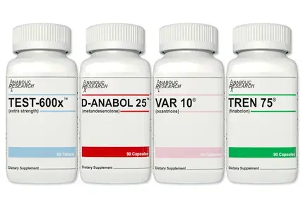 Anabolic Research Xtreme Speed Stack bottles on white background